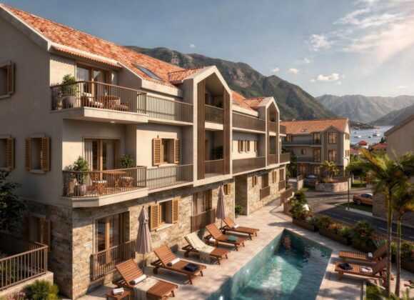 1-bedroom apartment in a residential complex in Risan