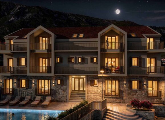 1-bedroom apartment in a residential complex in Risan