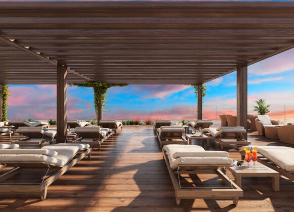 1-bedroom apartment in a business-class residential complex. Bar