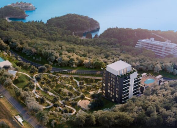 Studio apartment in an apartment complex. Sveti Stefan (Budva)